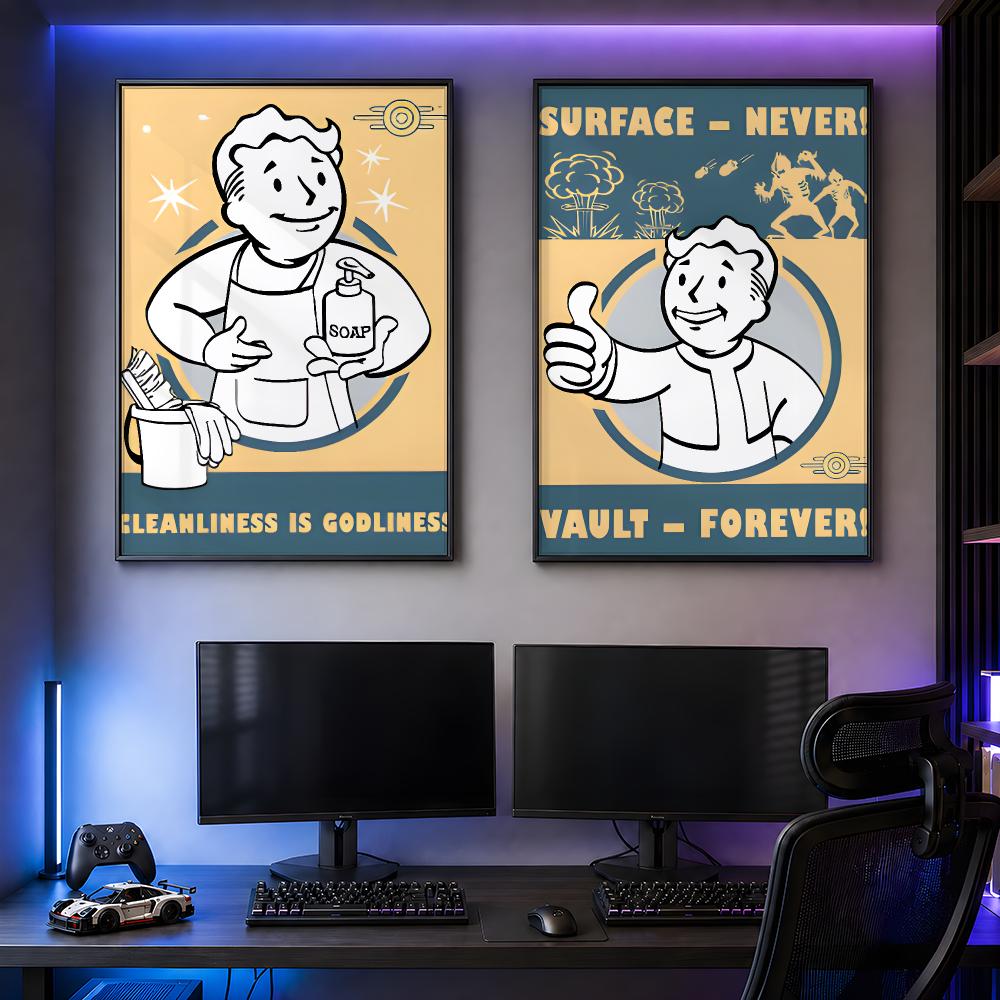 Plakat z postacią z gry V-Vaul – Retro Gaming Vault recenzja i cena