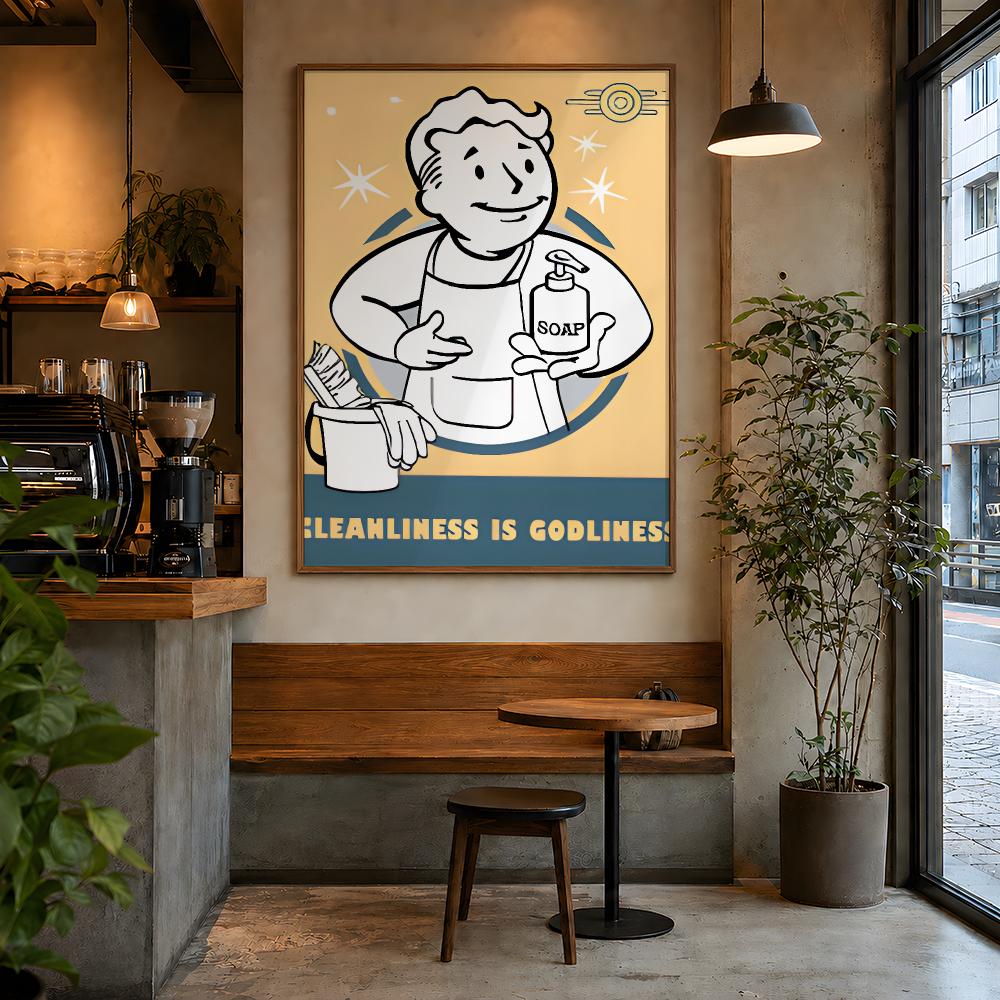 Plakat z postacią z gry V-Vaul – Retro Gaming Vault recenzja i cena