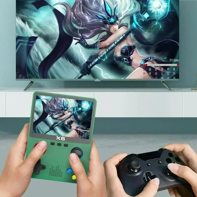 3,5/4'' ekran IPS X6 Retro prz – Retro Gaming X6 recenzja i cena