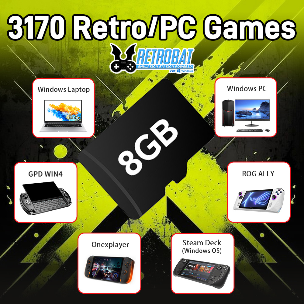 Karta TF do gier 8 GB z 3170 g – Retro Gaming Mini Pc recenzja i cena